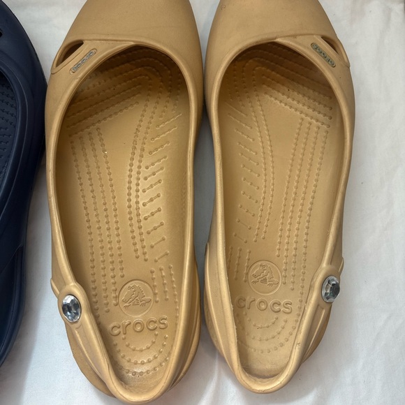 Set of three women’s croc flats size 10 - Picture 4 of 15